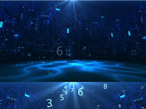 海洋主题科技元素数字数码信息场景视频素材 模板下载 合成背景背景视频大全 编号 18733021